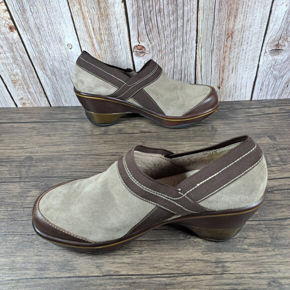 Jambu Cali Classic Comfort Clog Shoes Women's Sz 8 M Beige Brown (VGC) - Picture 5 of 9